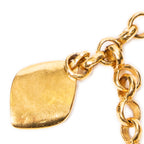 Collar con colgante de medallón CC chapado en oro