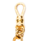 Collar con colgante de medallón CC chapado en oro