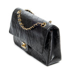 Shoulder Bag Classic Double Flap 26 Black Quilted Lambskin Leather