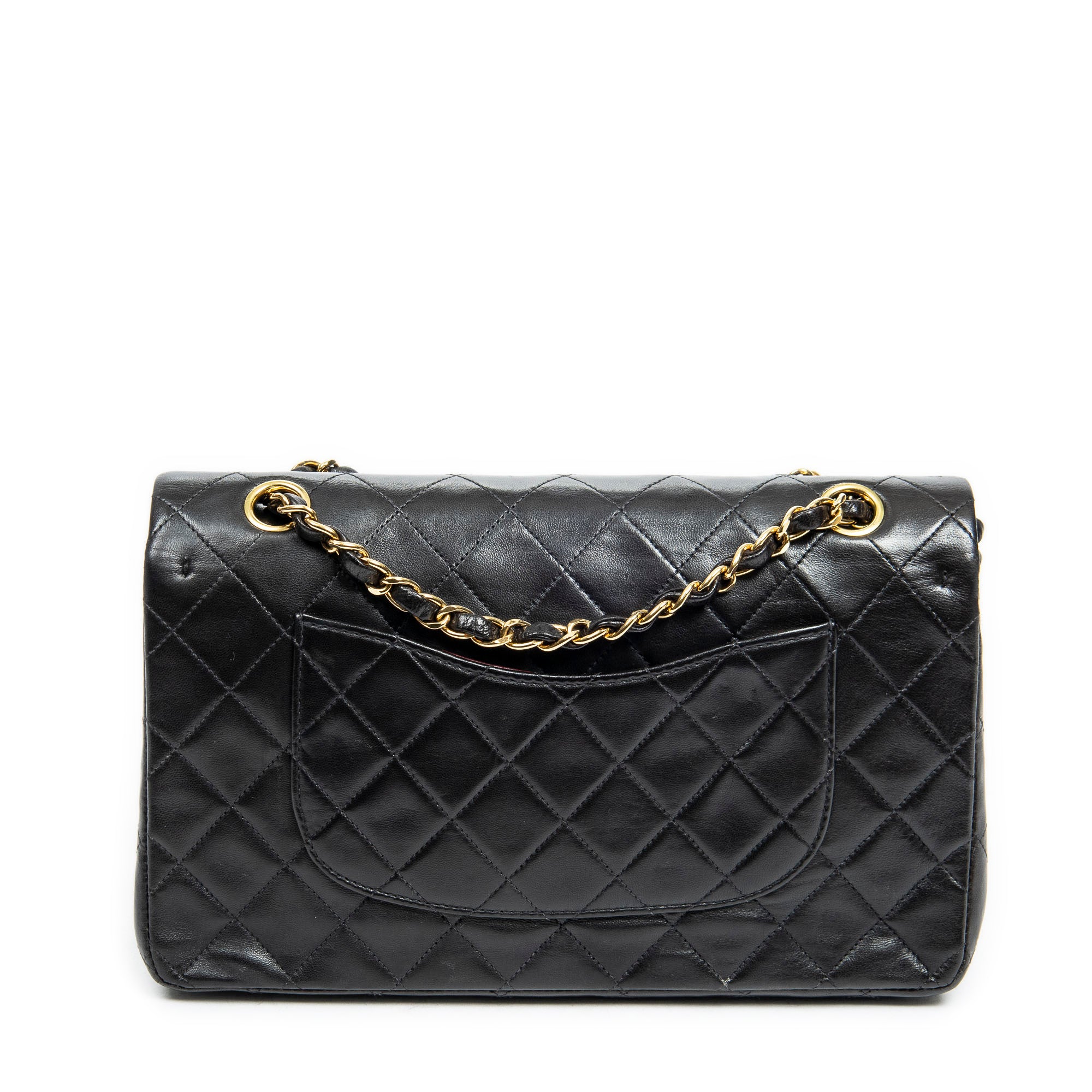 Shoulder Bag Classic Double Flap 26 Black Quilted Lambskin Leather