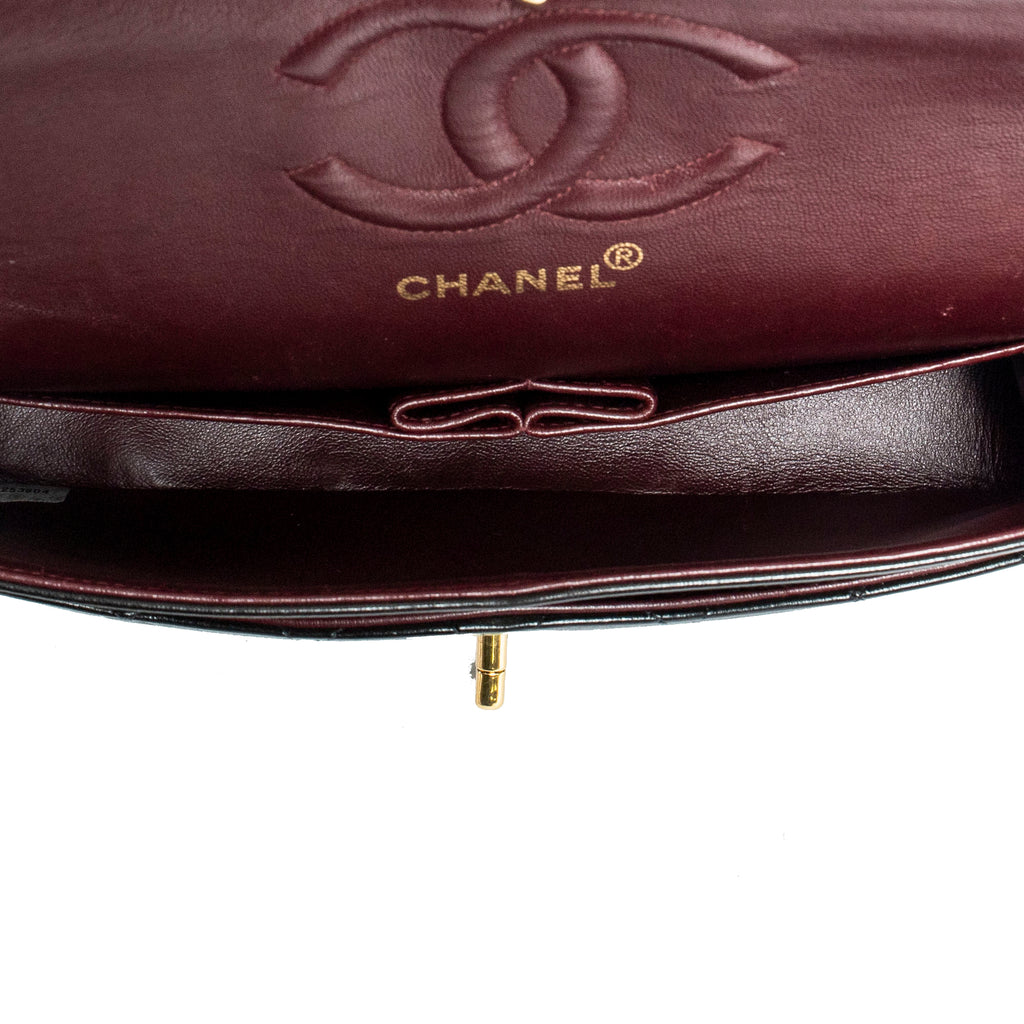 Shoulder Bag Classic Double Flap 26 Black Quilted Lambskin Leather