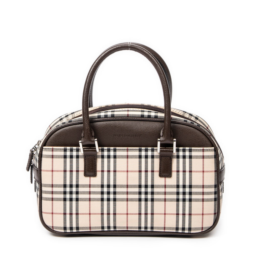 Sac à main Boston petit toile Nova Check beige