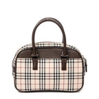 Sac à main Boston petit toile Nova Check beige