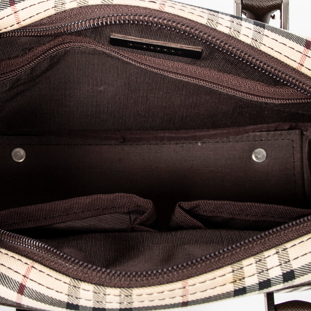 Sac à main Boston petit toile Nova Check beige