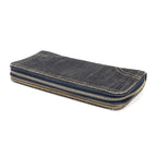 Wallet CC Zip Around Wallet Denim Blue Denim Canvas