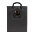 Shoulder Bag Large Trictrac Portfolio Grey Grained Leather