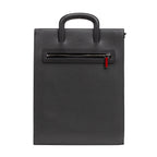 Shoulder Bag Large Trictrac Portfolio Grey Grained Leather