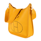 Shoulder Bag Evelyne I Yellow Courchevel Leather