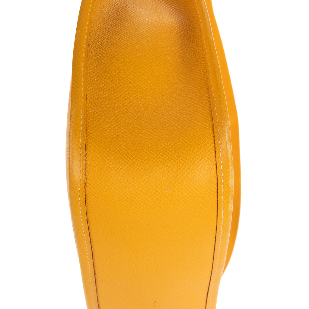 Shoulder Bag Evelyne I Yellow Courchevel Leather