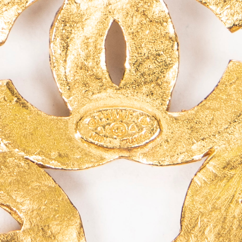 Necklace Triple CC Pendant Necklace Gold Gold Plated