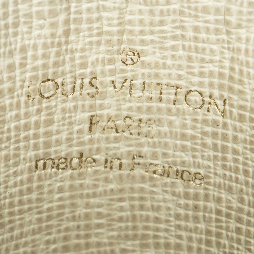 Louis Vuitton - Porte Monnaie Rond - Ivoire/Bleu Marine