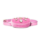 Shoulder Bag Mini Marmont Crystal Embellished Belt Bag Pink Quilted Velvet Canvas