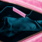 Shoulder Bag Mini Marmont Crystal Embellished Belt Bag Pink Quilted Velvet Canvas