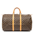Travel Bag Keepall 50 Brown Monogram Canvas