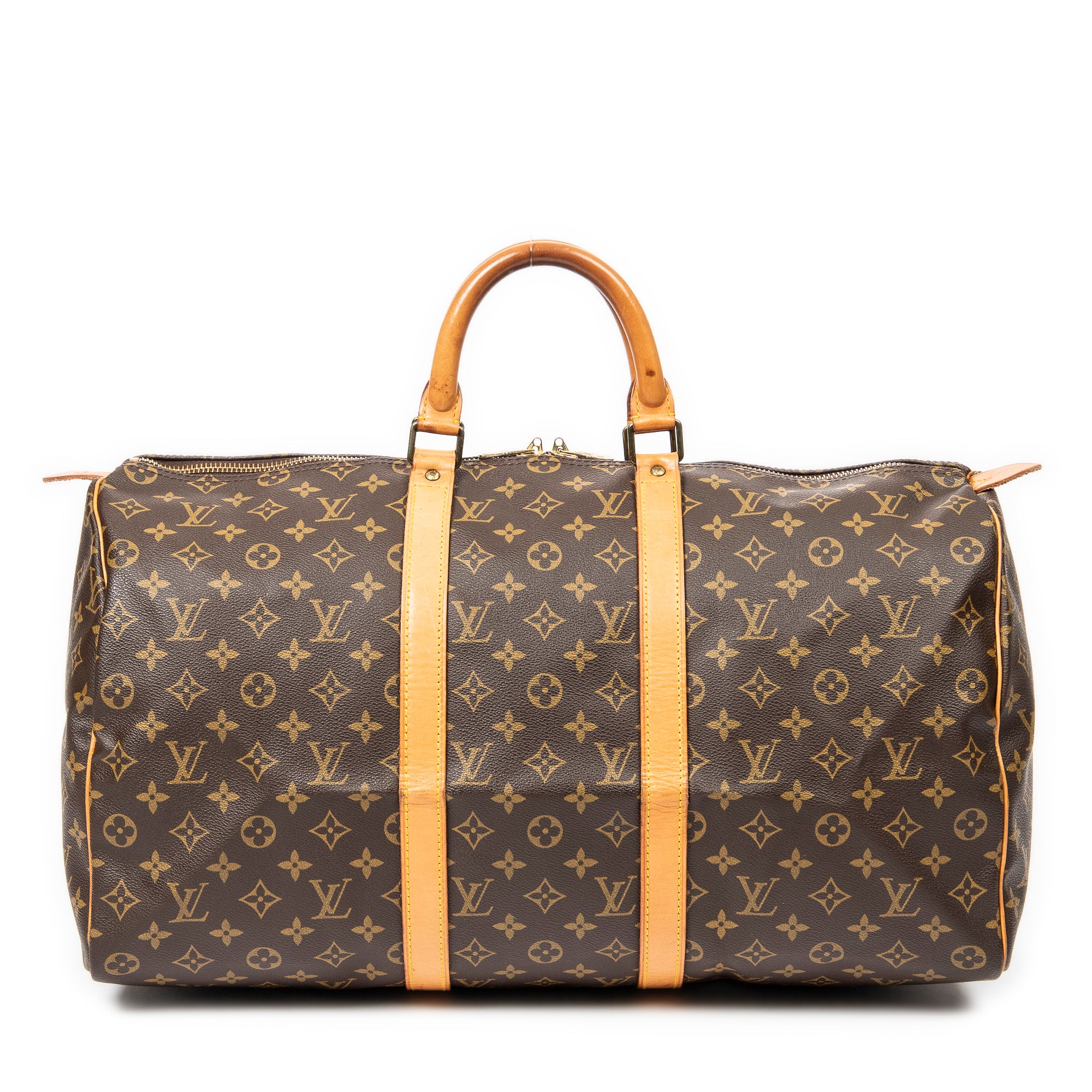 Travel Bag Keepall 50 Brown Monogram Canvas
