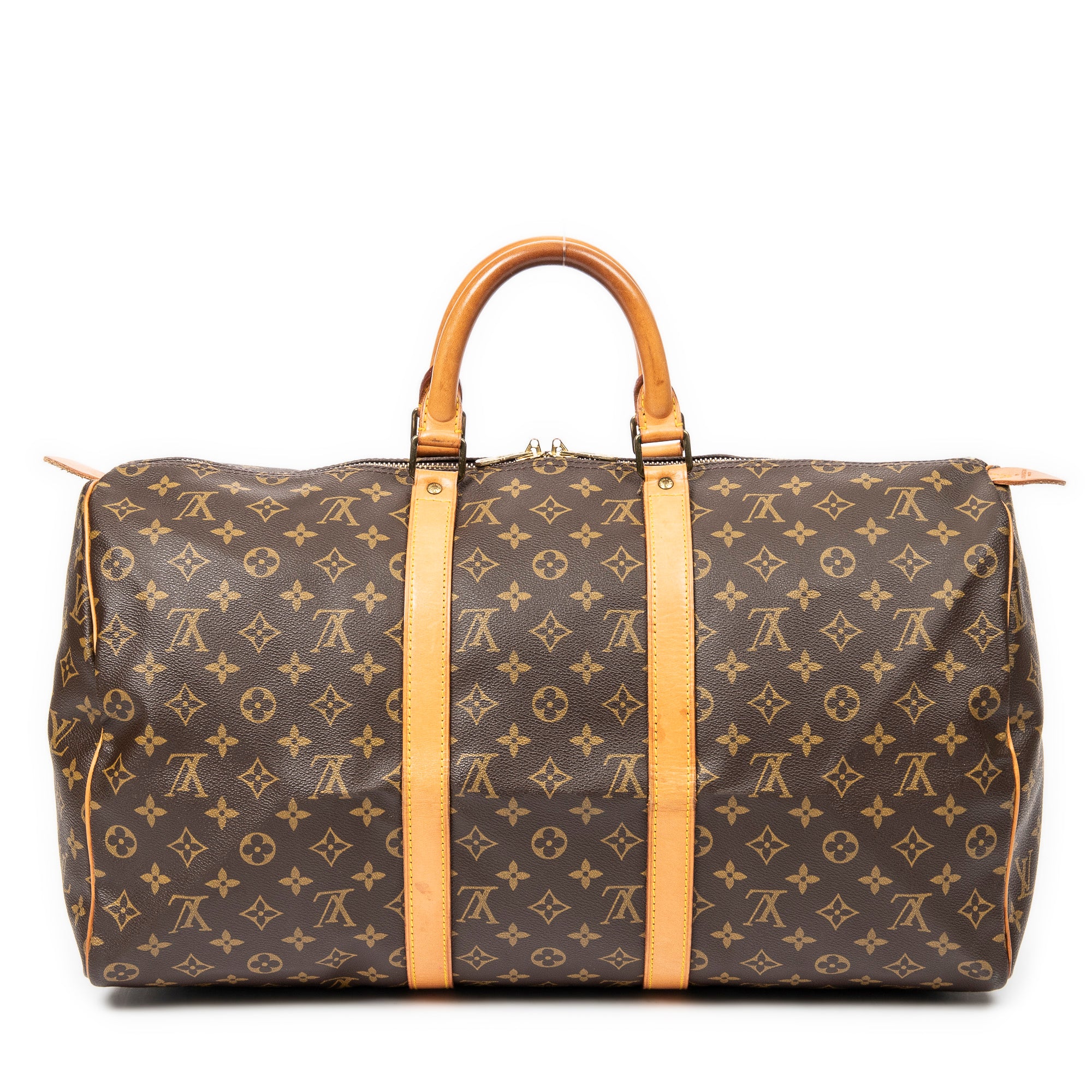 Travel Bag Keepall 50 Brown Monogram Canvas