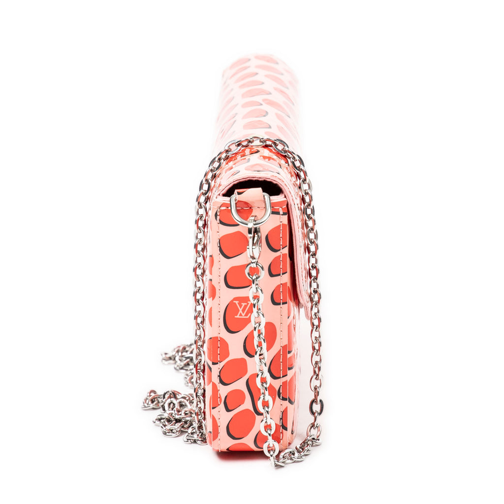 Shoulder Bag Ltd. Ed. Yayoi Kusama Jungle Dots Pochette Felicie Pink Monogram Vernis Jungle Dots