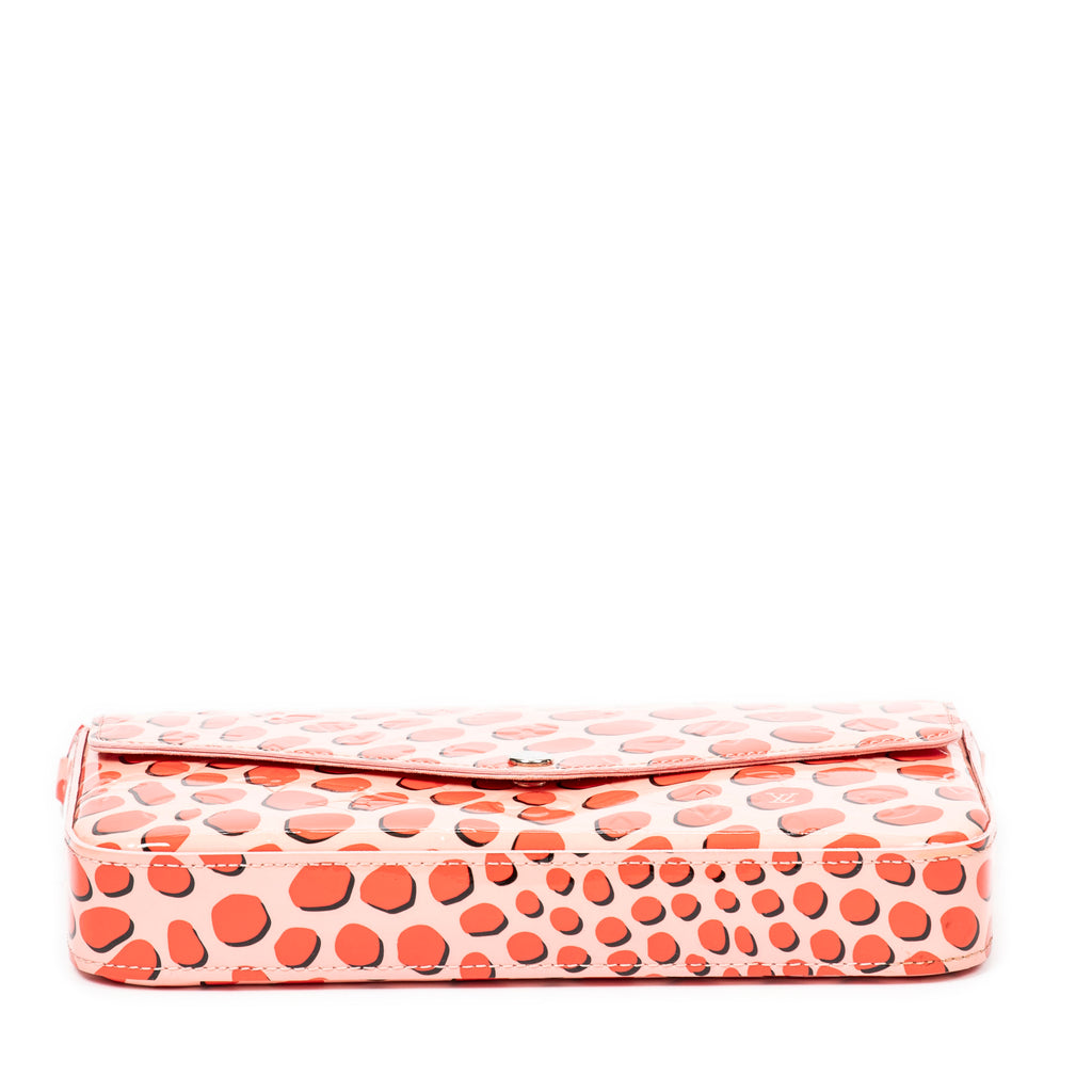 Shoulder Bag Ltd. Ed. Yayoi Kusama Jungle Dots Pochette Felicie Pink Monogram Vernis Jungle Dots