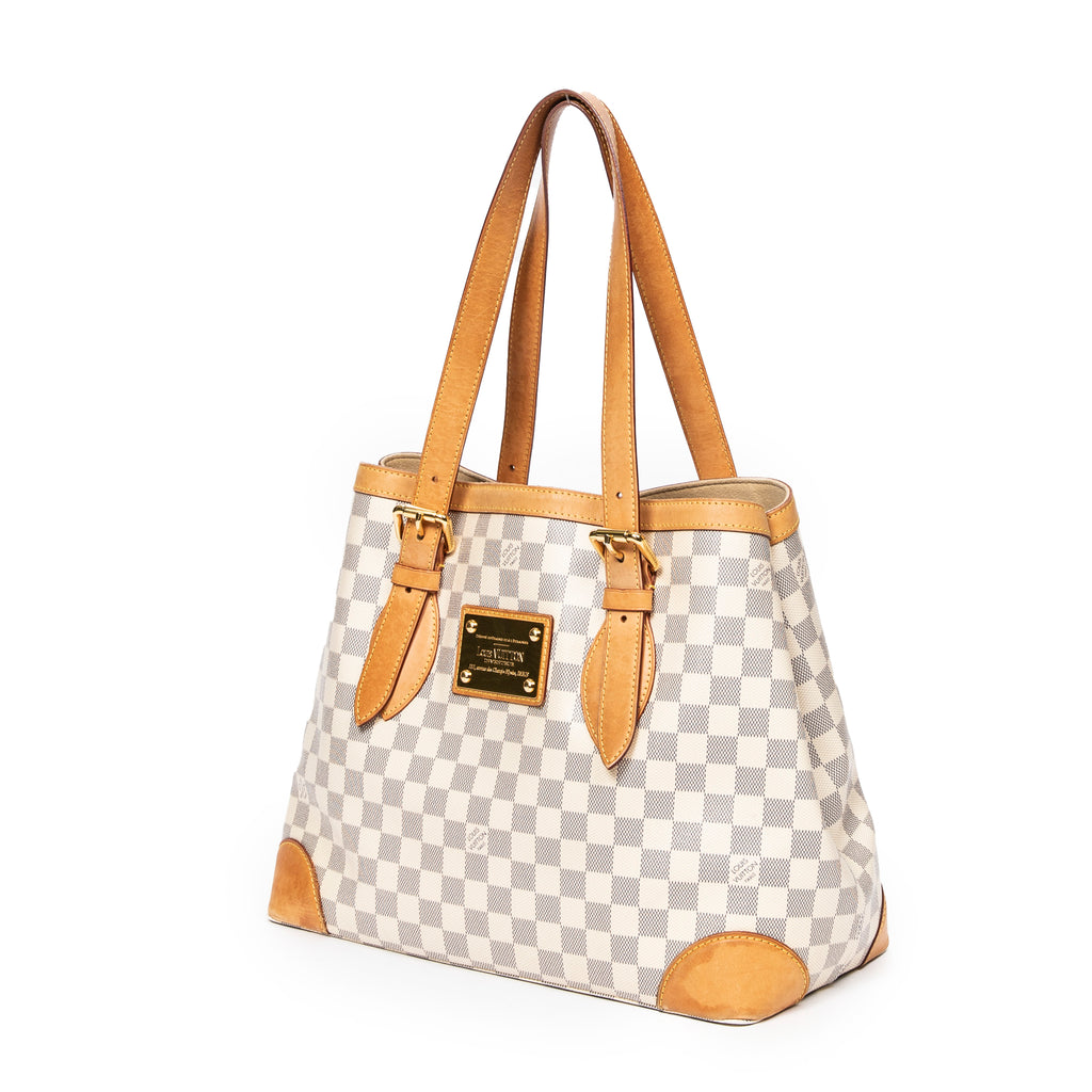 Shoulder Bag Hampstead MM Ivory Damier Azur