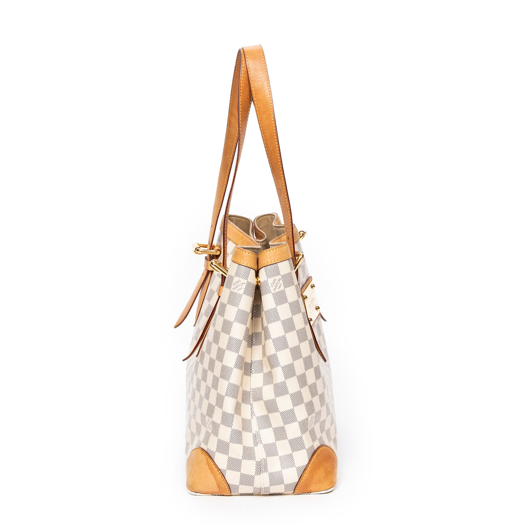Shoulder Bag Hampstead MM Ivory Damier Azur