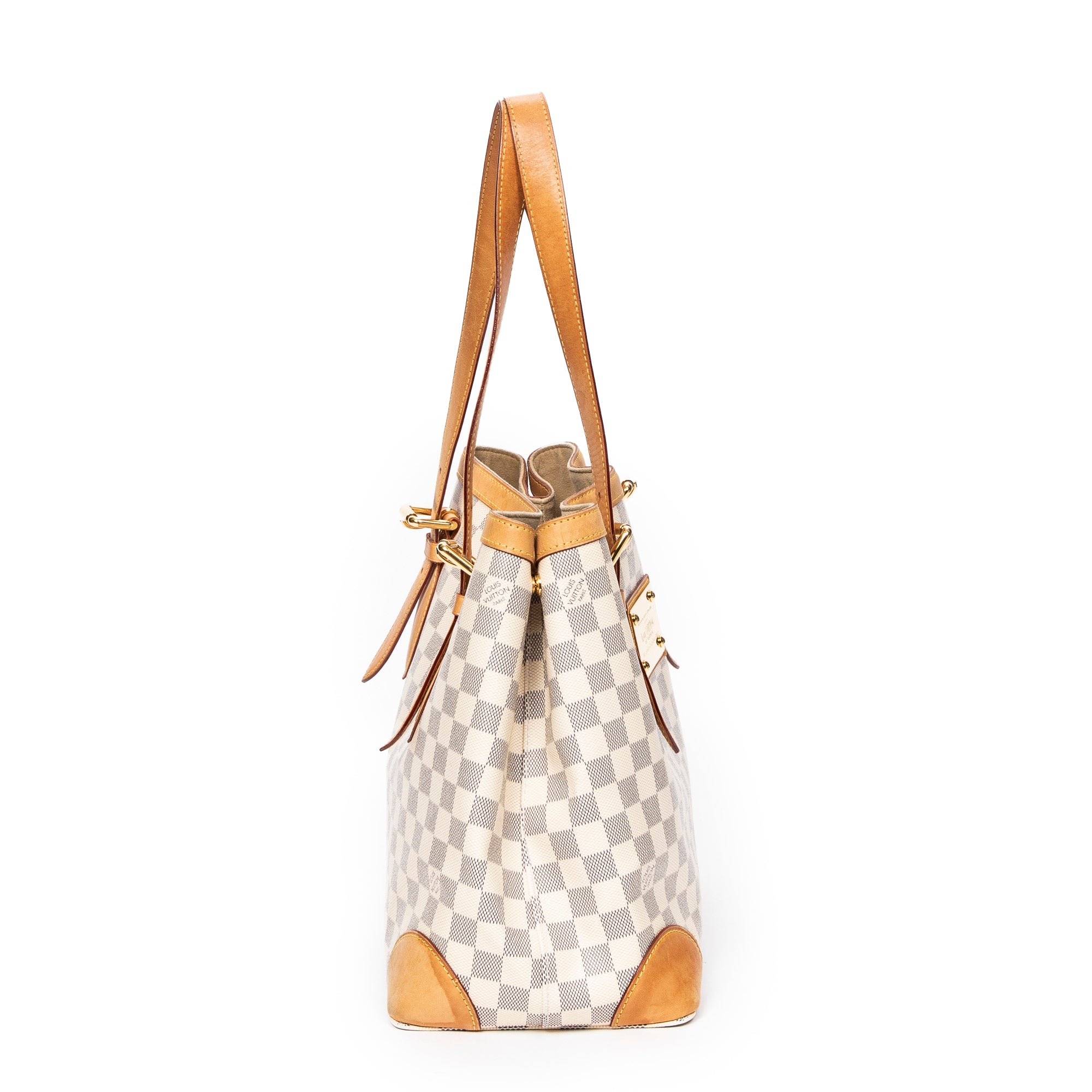 Shoulder Bag Hampstead MM Ivory Damier Azur