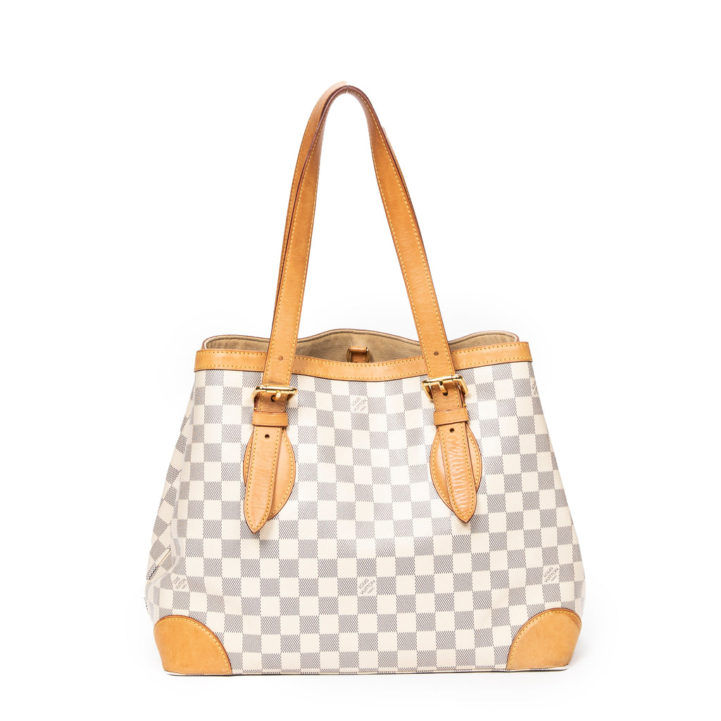 Shoulder Bag Hampstead MM Ivory Damier Azur