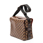 Shoulder Bag Naviglio Brown Damier Ebene