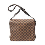 Shoulder Bag Naviglio Brown Damier Ebene