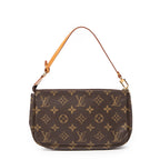 Bolsito para accesorios, Monogram Canvas, color marrón