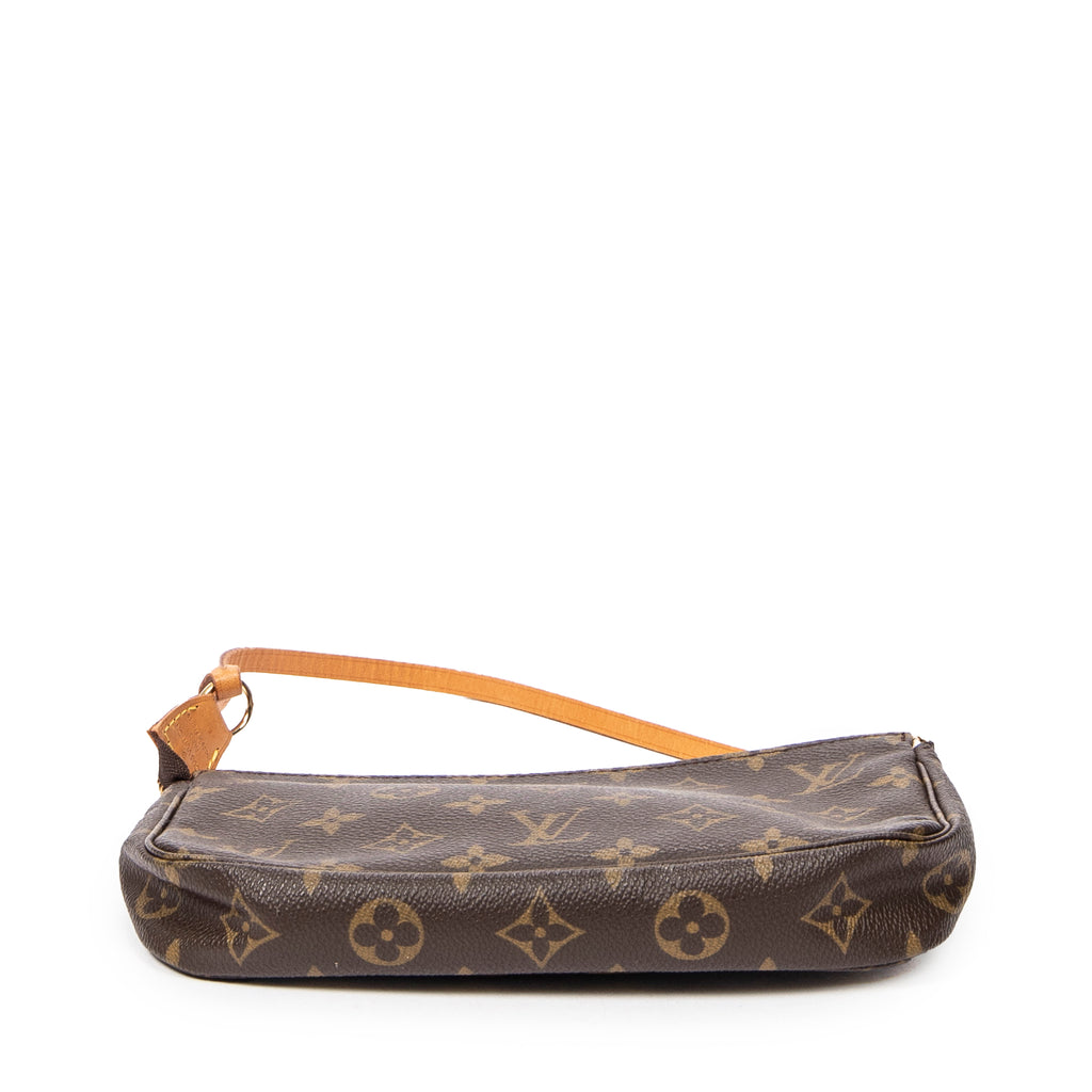 Bolsito para accesorios, Monogram Canvas, color marrón