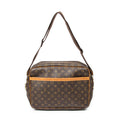 Bandolera Reporter GM de lona Monogram marrón