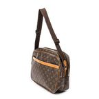 Bandolera Reporter GM de lona Monogram marrón