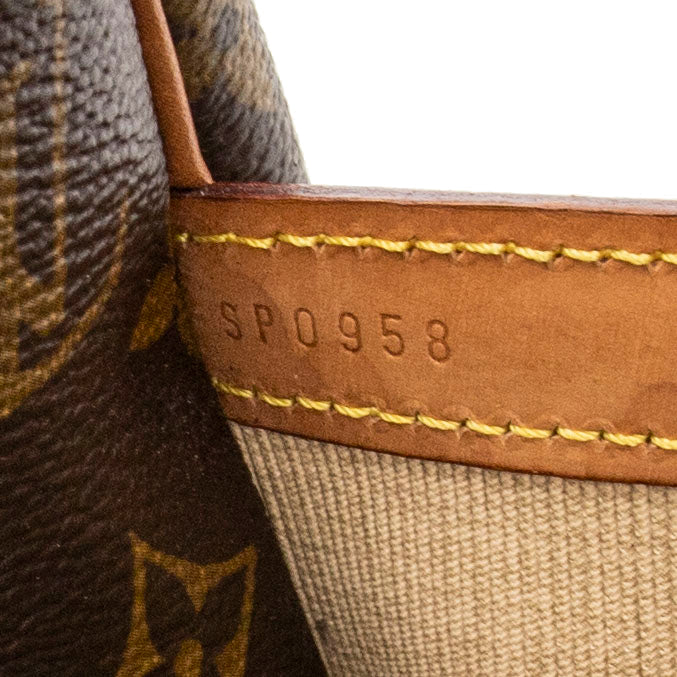Bandolera Reporter GM de lona Monogram marrón