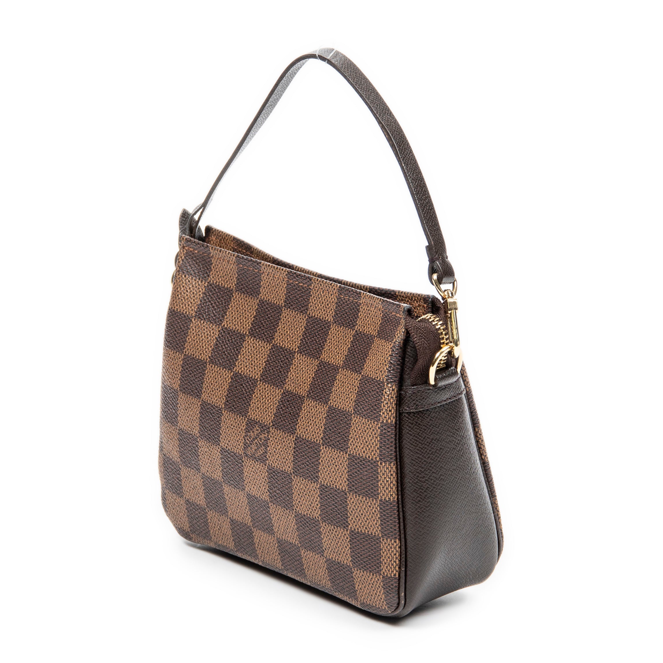 Pouch Trousse Make Up Pochette Brown Damier Ebene