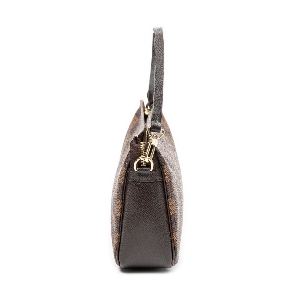 Pouch Trousse Make Up Pochette Brown Damier Ebene