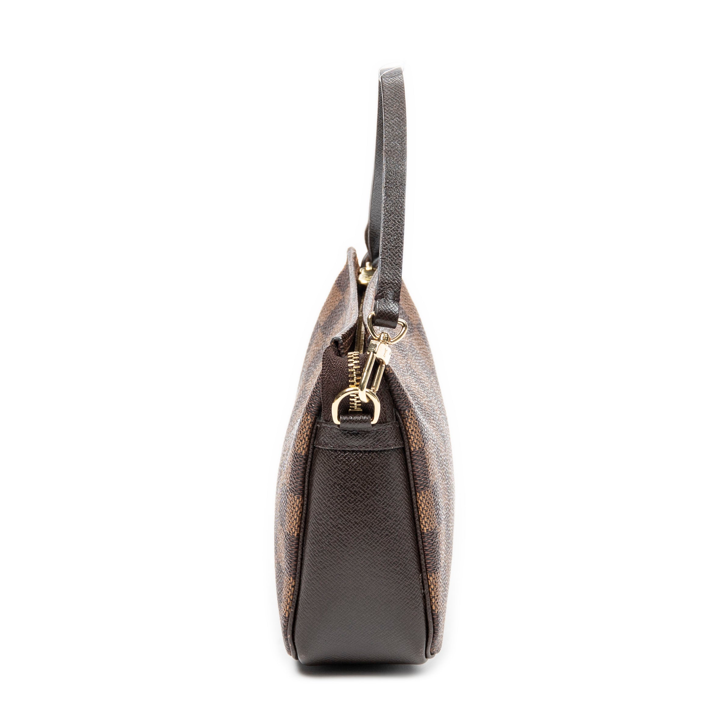 Pouch Trousse Make Up Pochette Brown Damier Ebene