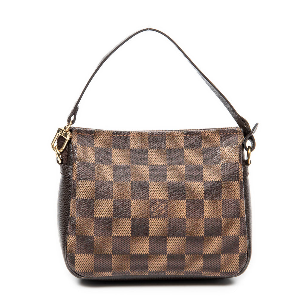Pouch Trousse Make Up Pochette Brown Damier Ebene