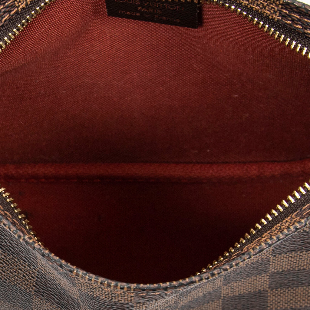 Pouch Trousse Make Up Pochette Brown Damier Ebene