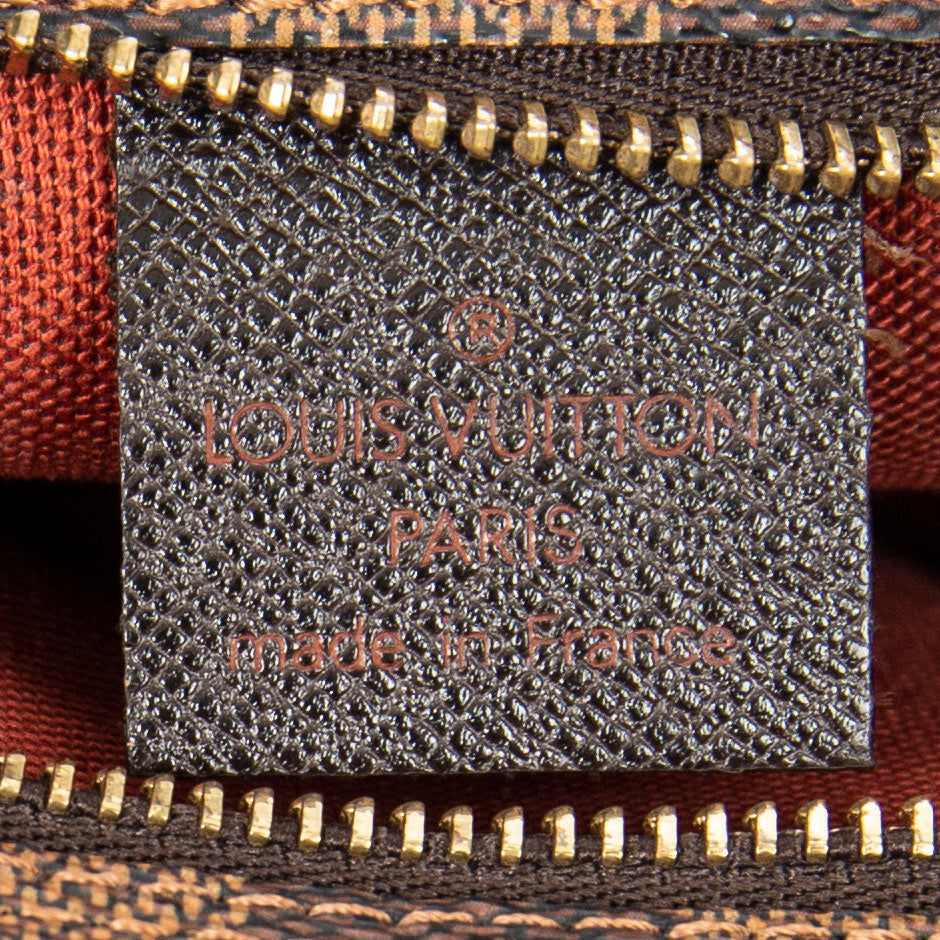 Pouch Trousse Make Up Pochette Brown Damier Ebene