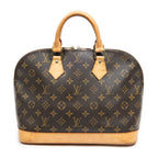 Handbag Alma PM Brown Monogram Canvas