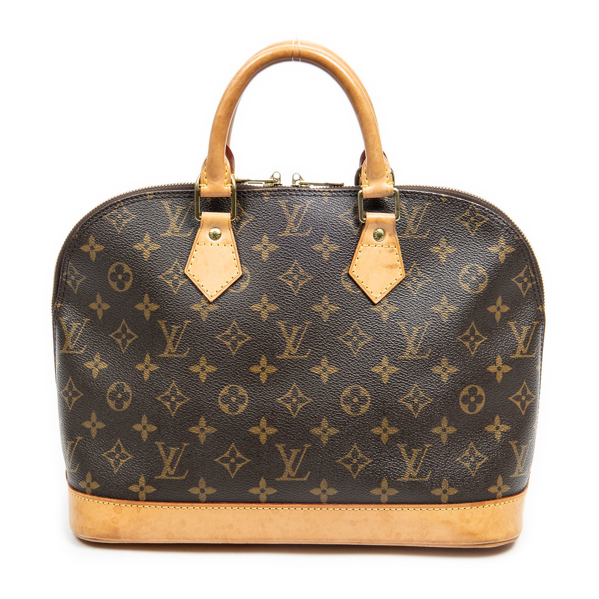 Handbag Alma PM Brown Monogram Canvas