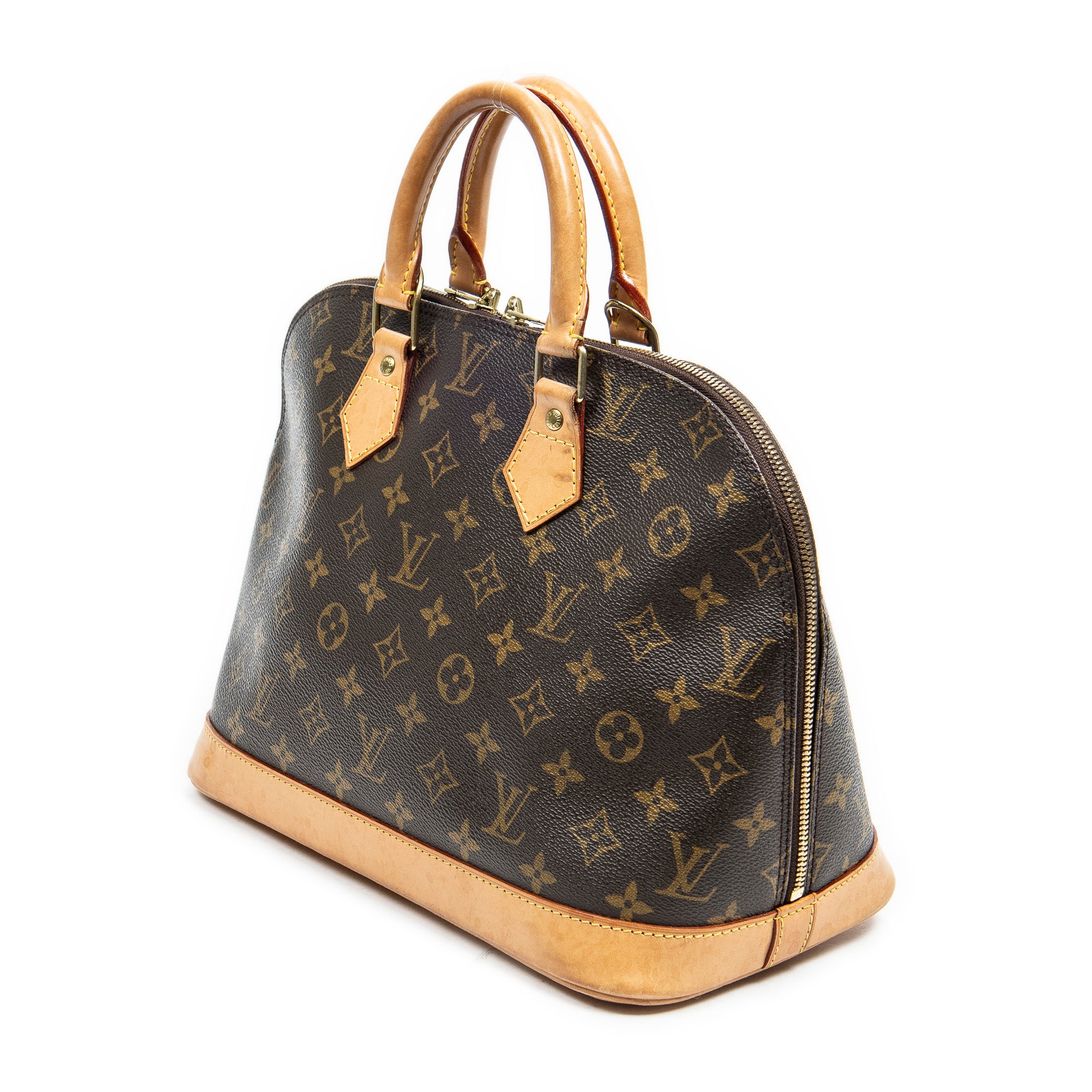Handbag Alma PM Brown Monogram Canvas