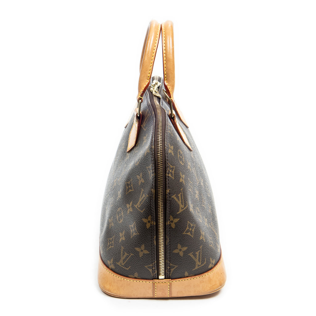Handbag Alma PM Brown Monogram Canvas
