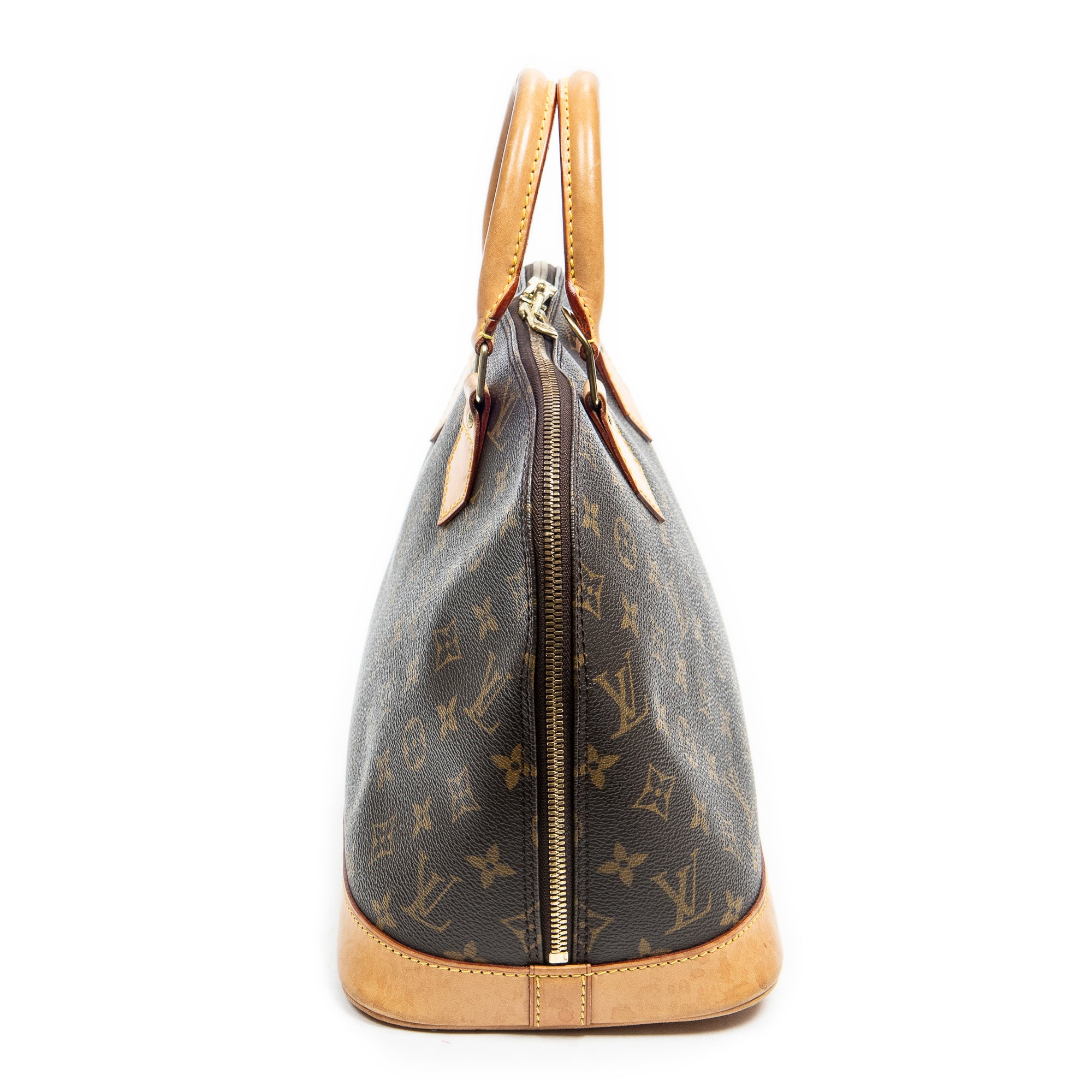 Handbag Alma PM Brown Monogram Canvas