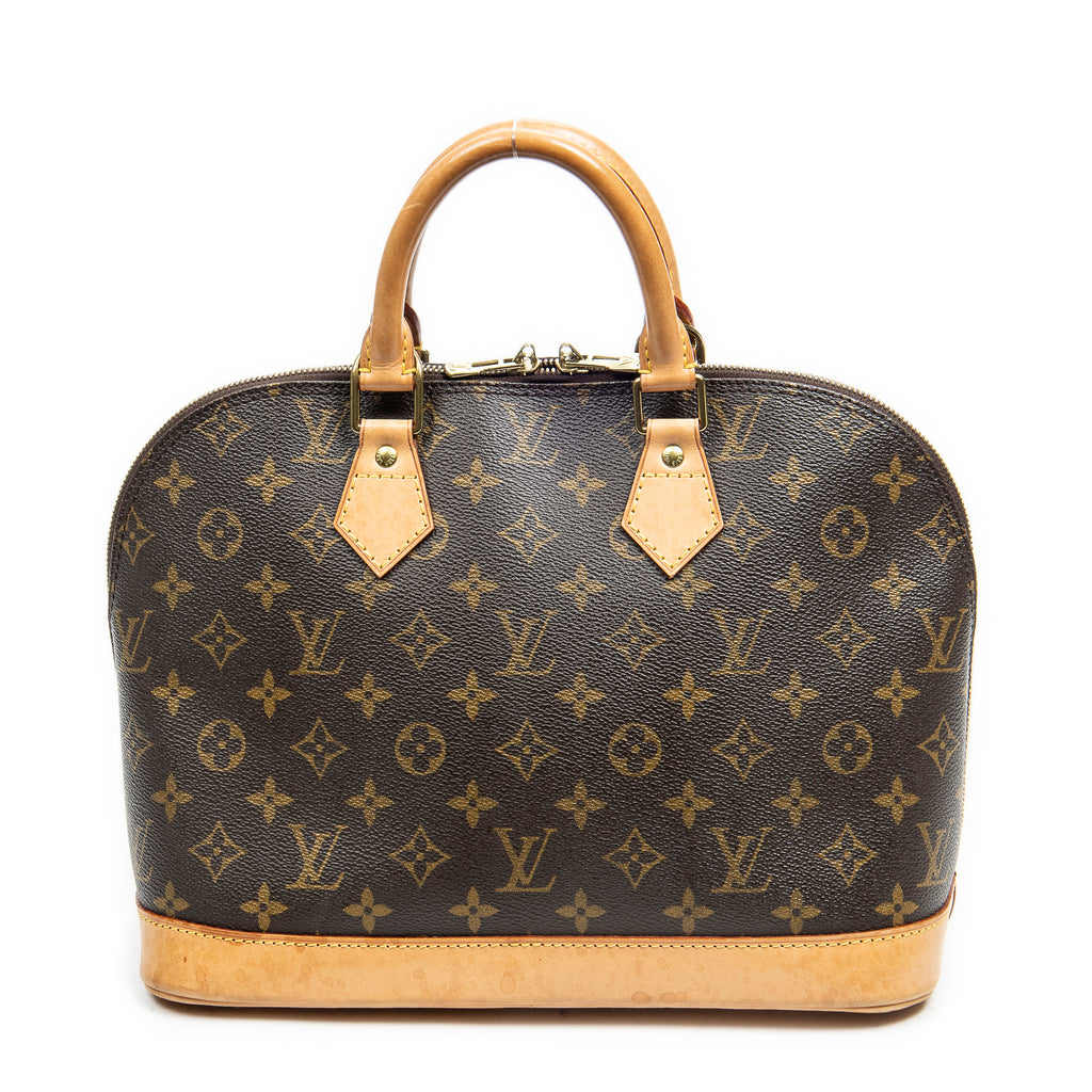 Handbag Alma PM Brown Monogram Canvas