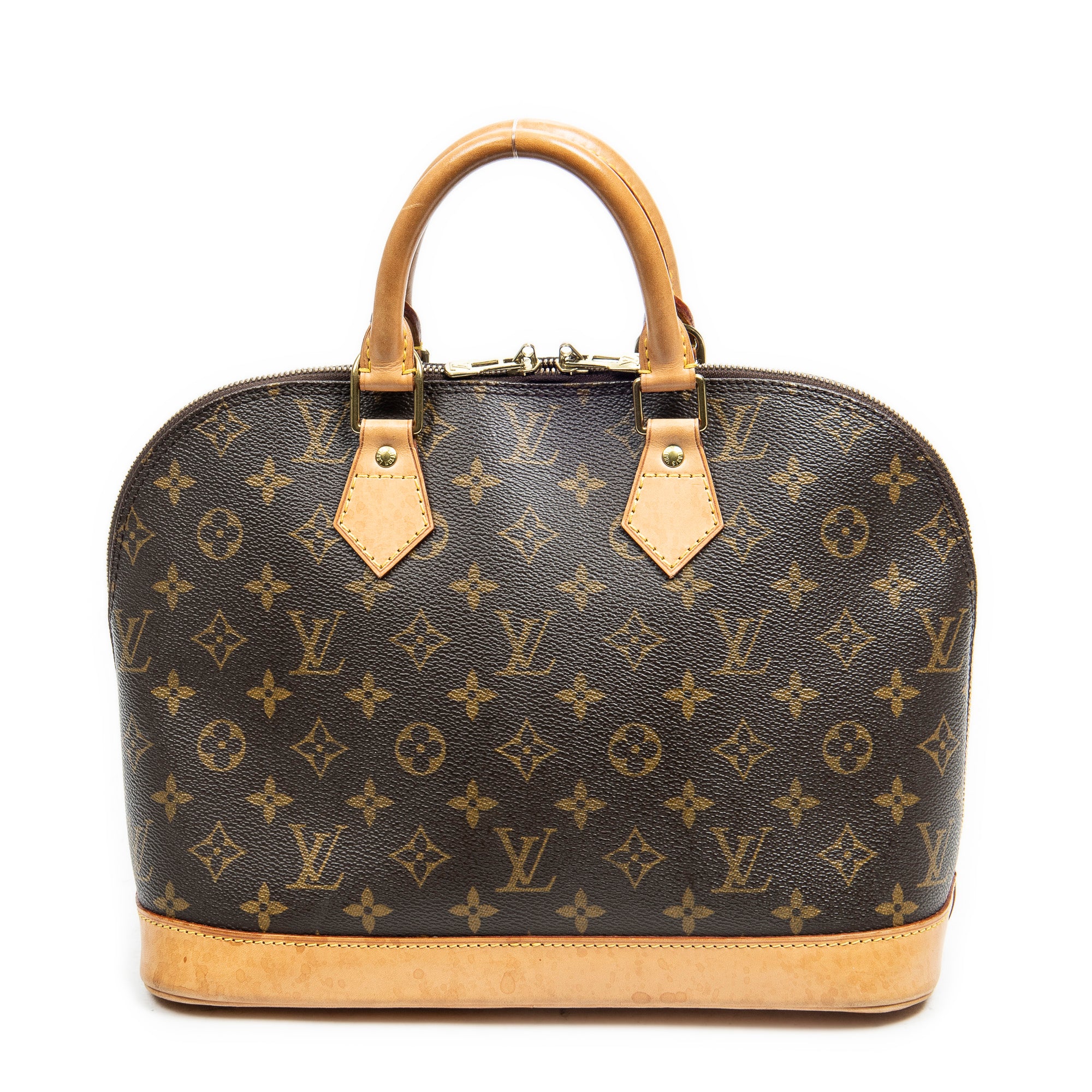 Handbag Alma PM Brown Monogram Canvas