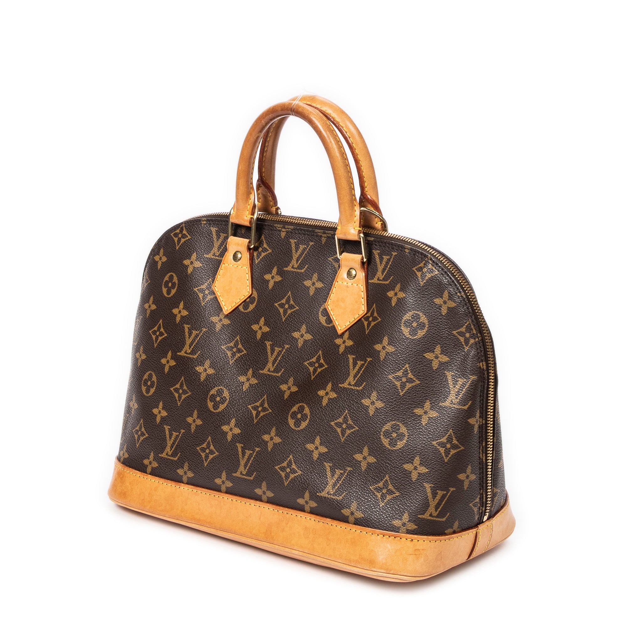 Handbag Alma PM Brown Monogram Canvas