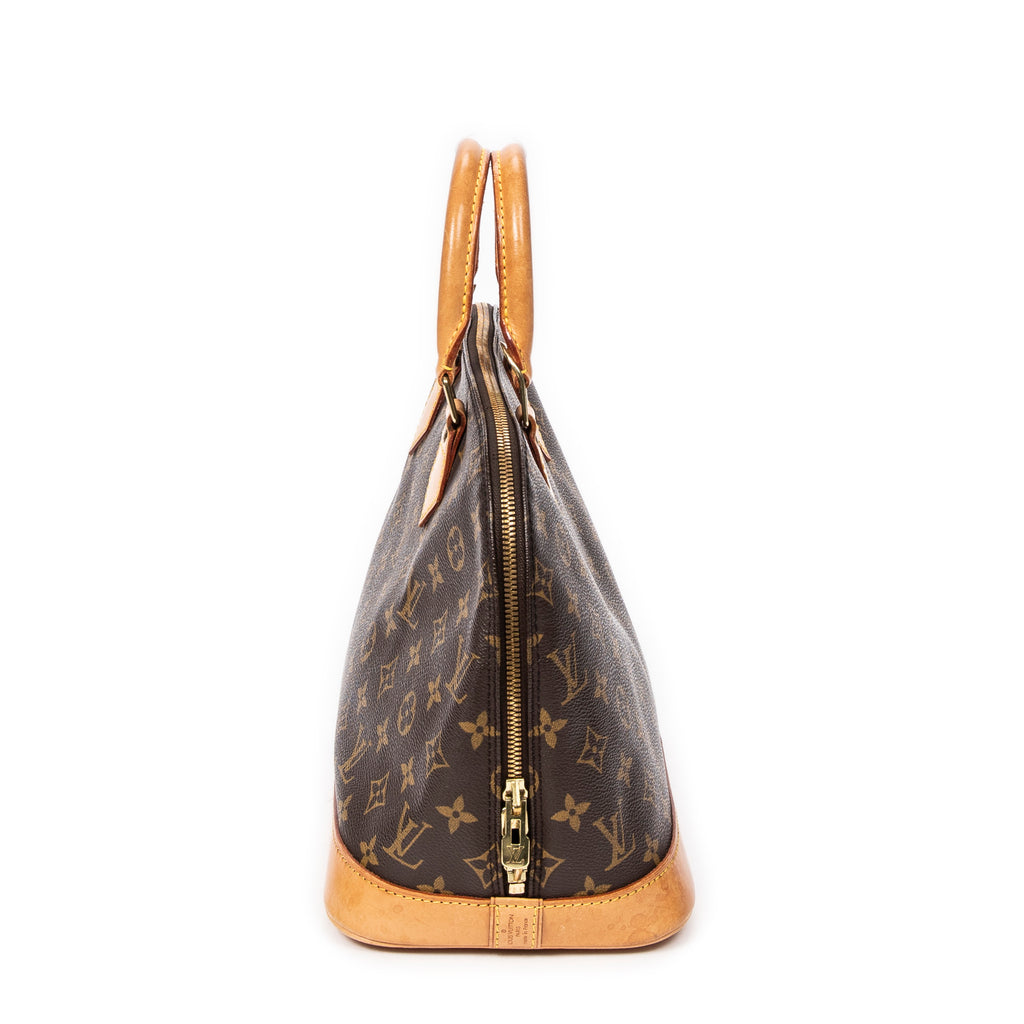 Handbag Alma PM Brown Monogram Canvas