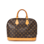 Handbag Alma PM Brown Monogram Canvas