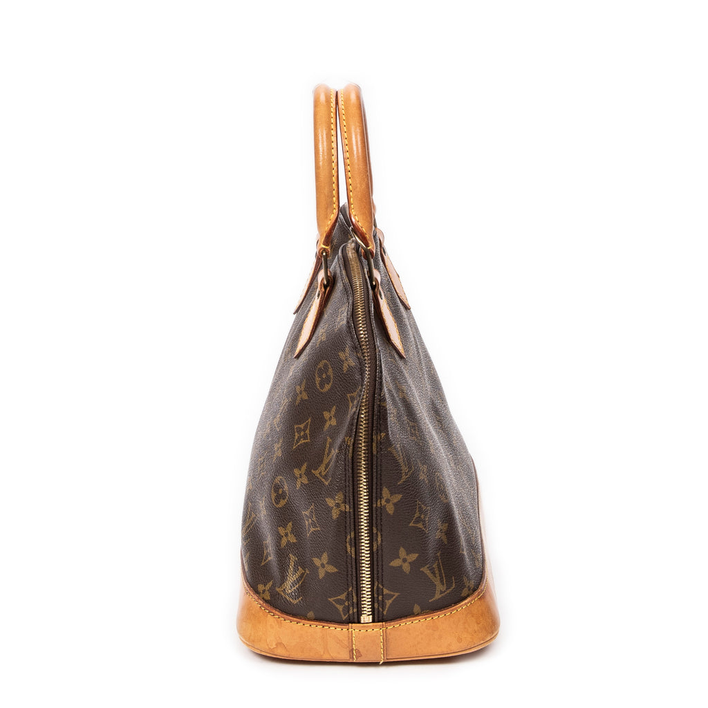 Handbag Alma PM Brown Monogram Canvas